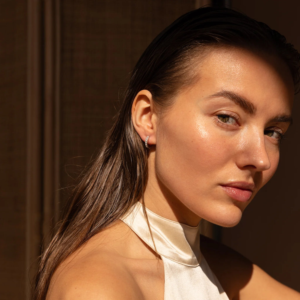 Essence Pearl Hoop Earrings