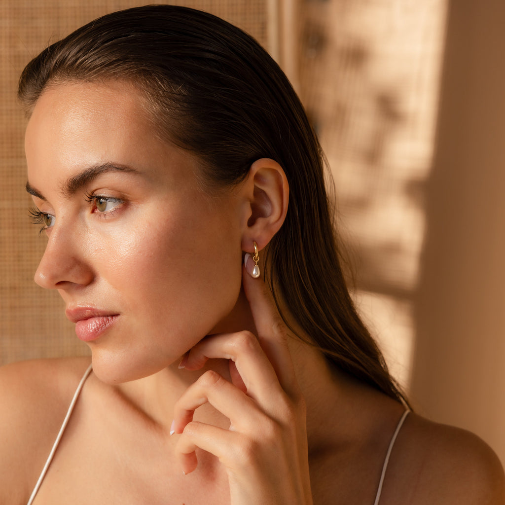 Delicate Pearl Earrings