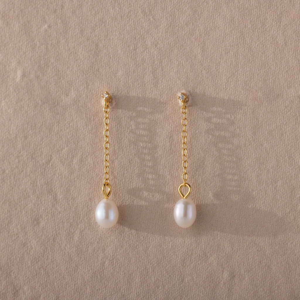 Pearl drop earrings