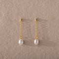 Pearl drop earrings