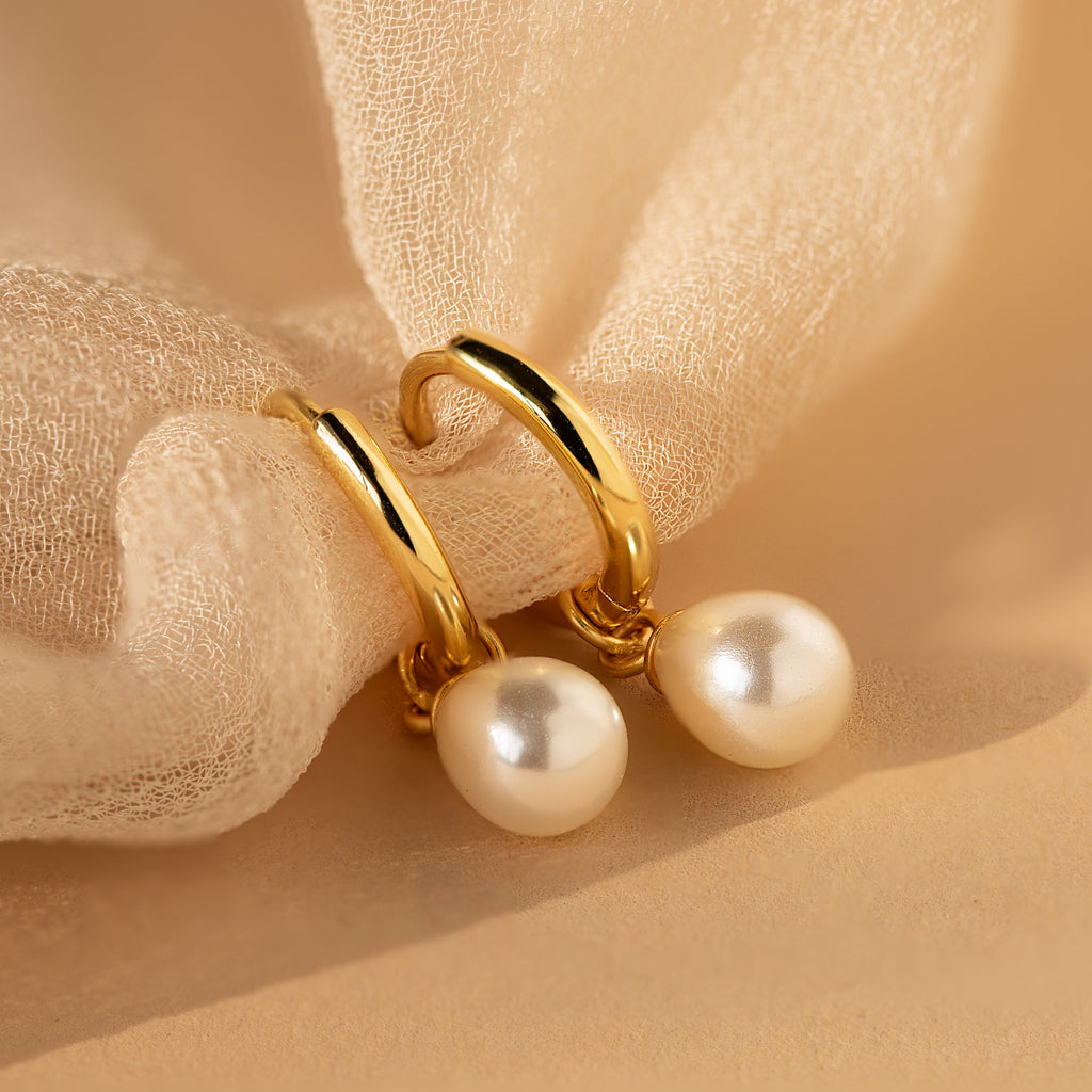 Delicate Pearl Earrings