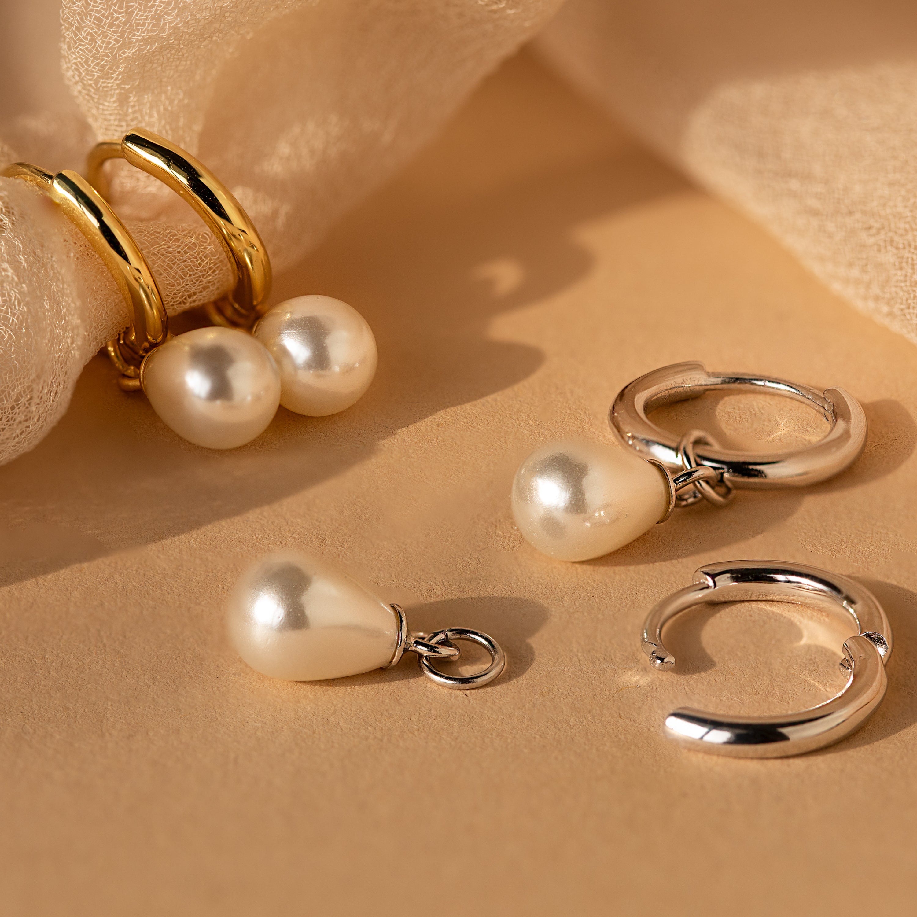Delicate Pearl Earrings