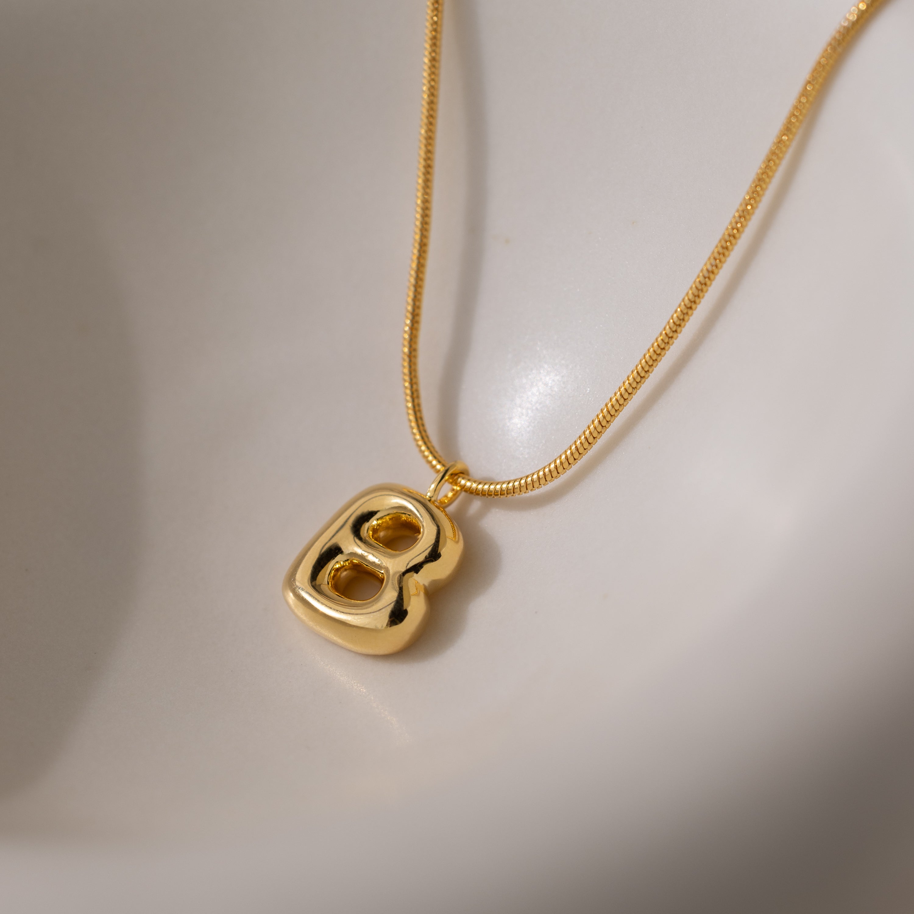 Inflated Initial Necklace