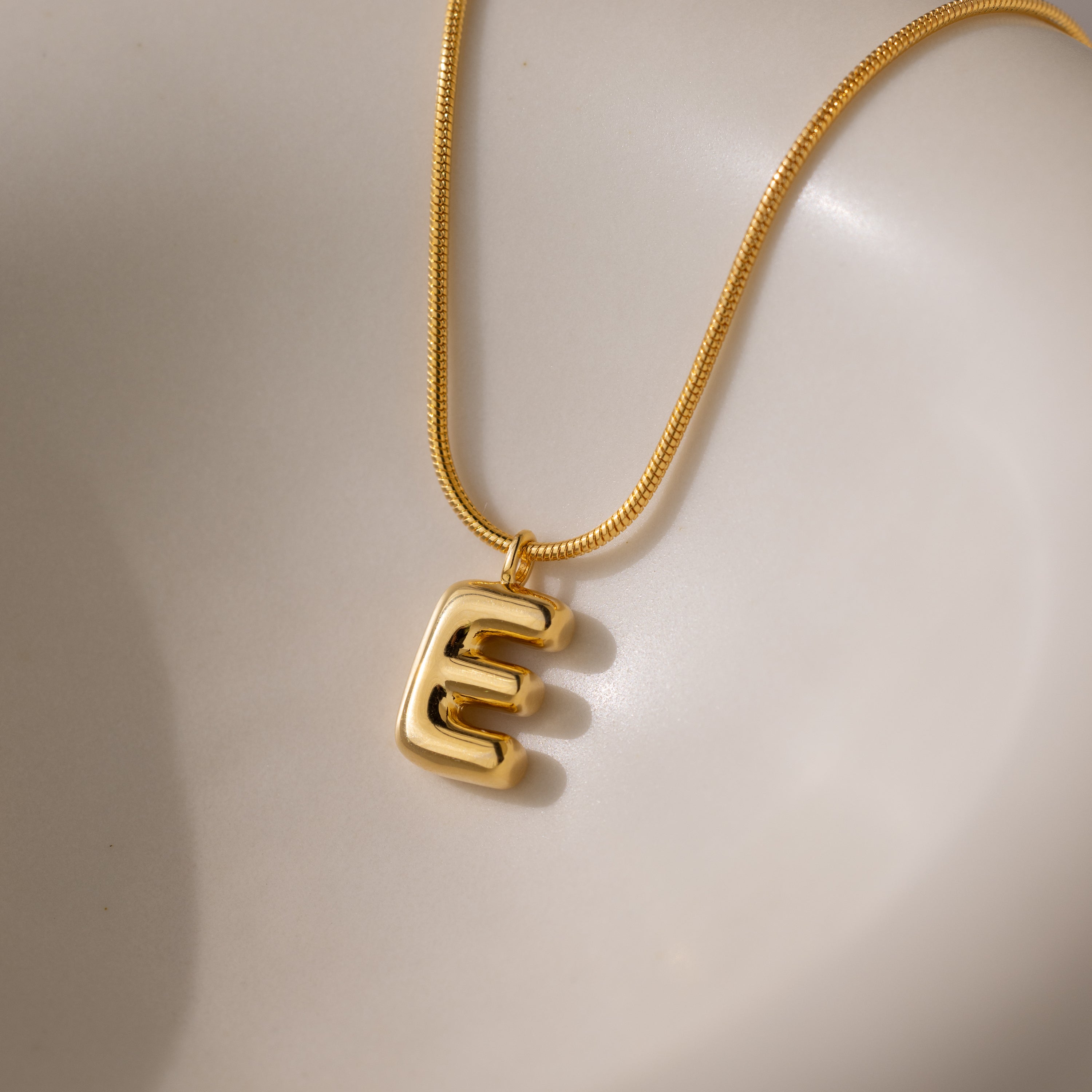 Inflated Initial Necklace