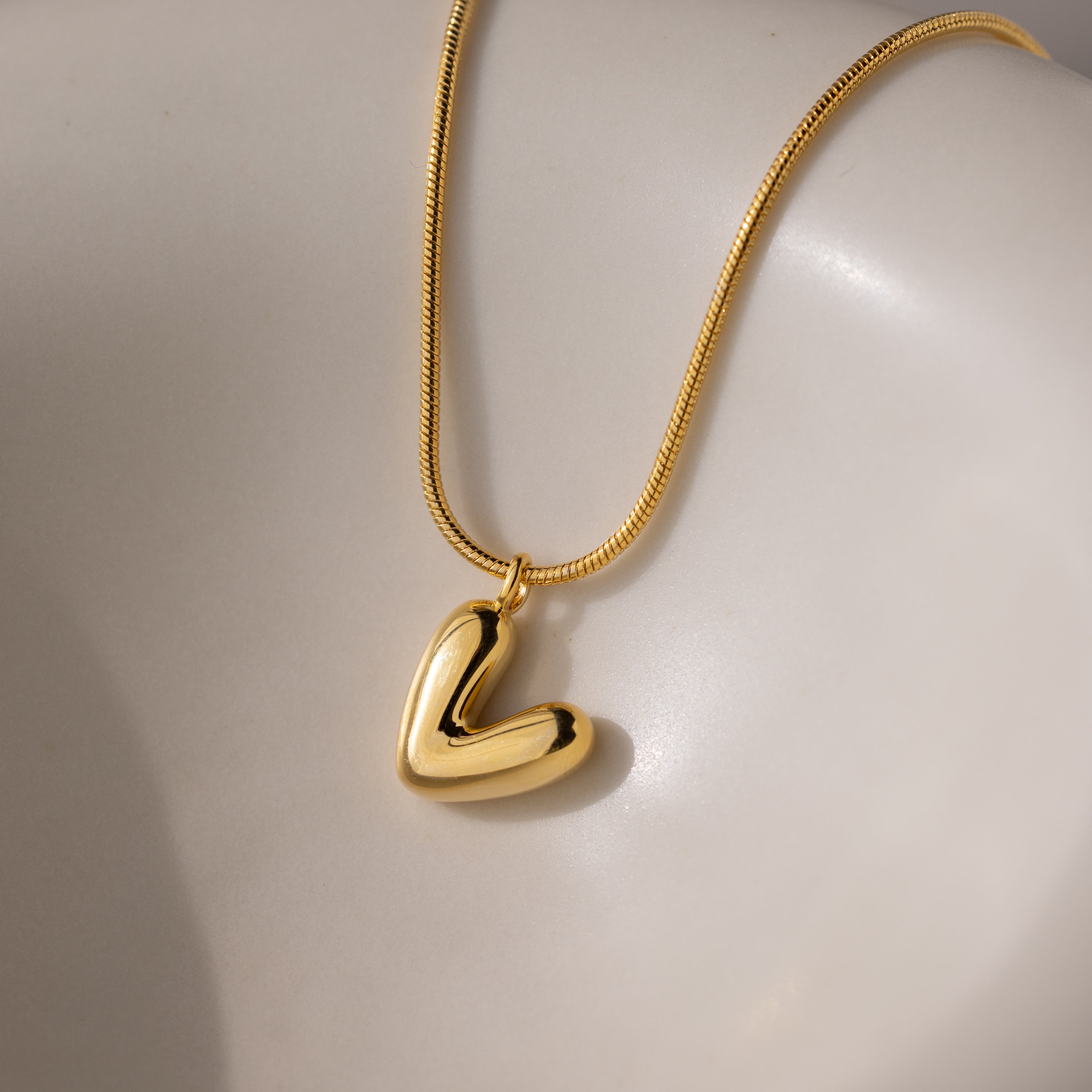Inflated Initial Necklace