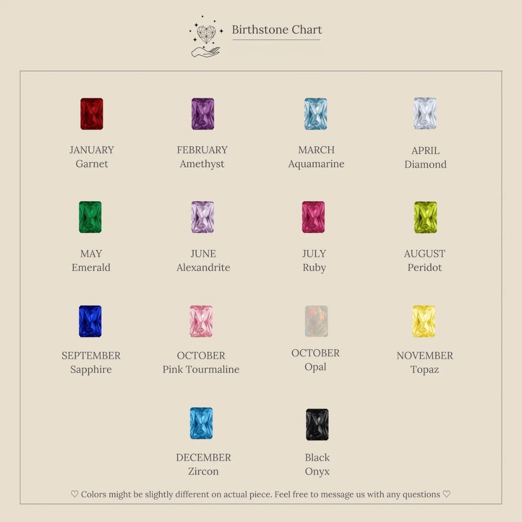 Glow Stone of the Month Necklace