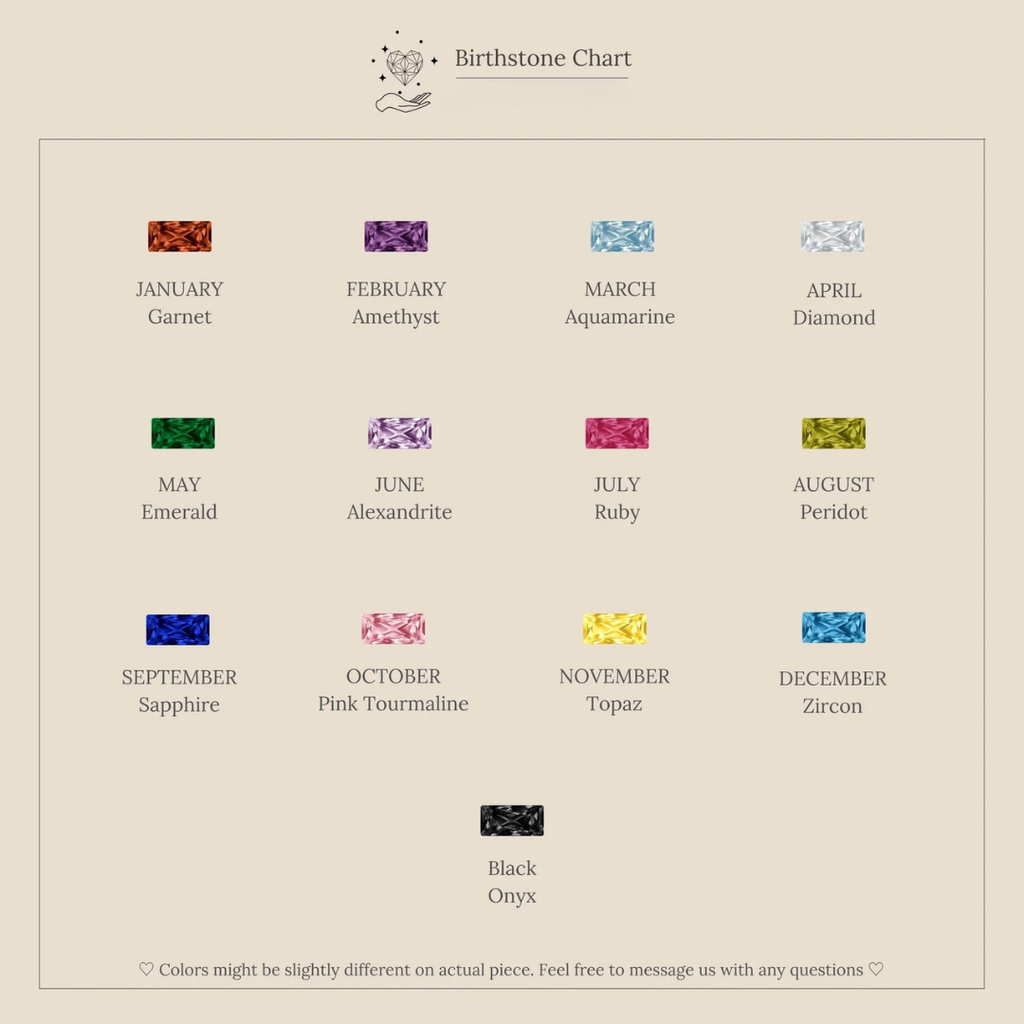 Clara's birth month bracelet