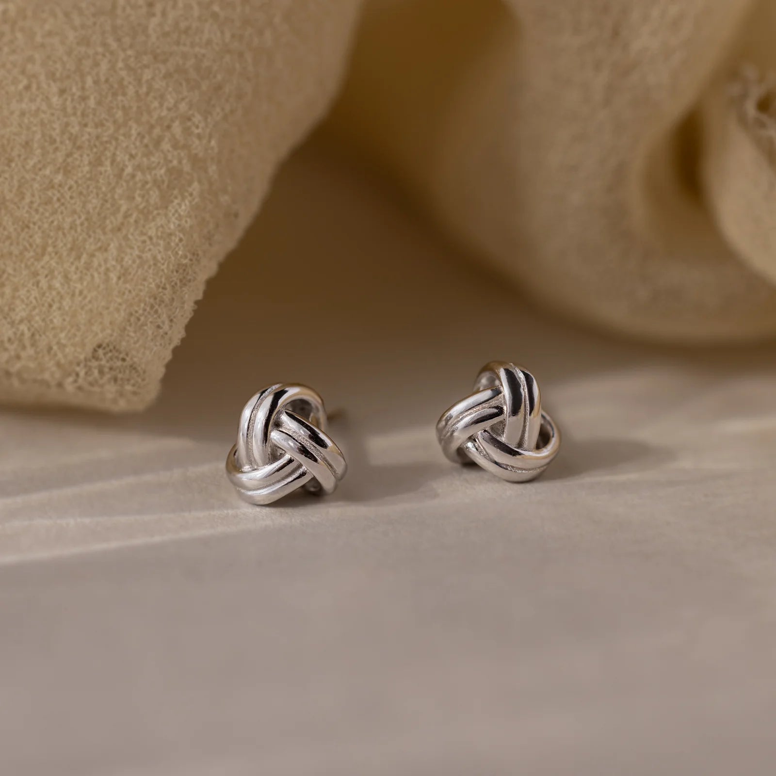 Celeste knot earrings