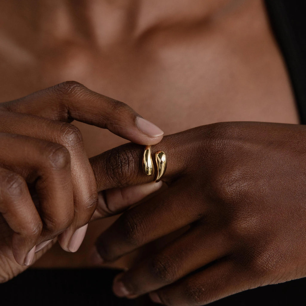 Adjustable Double Dome Ring