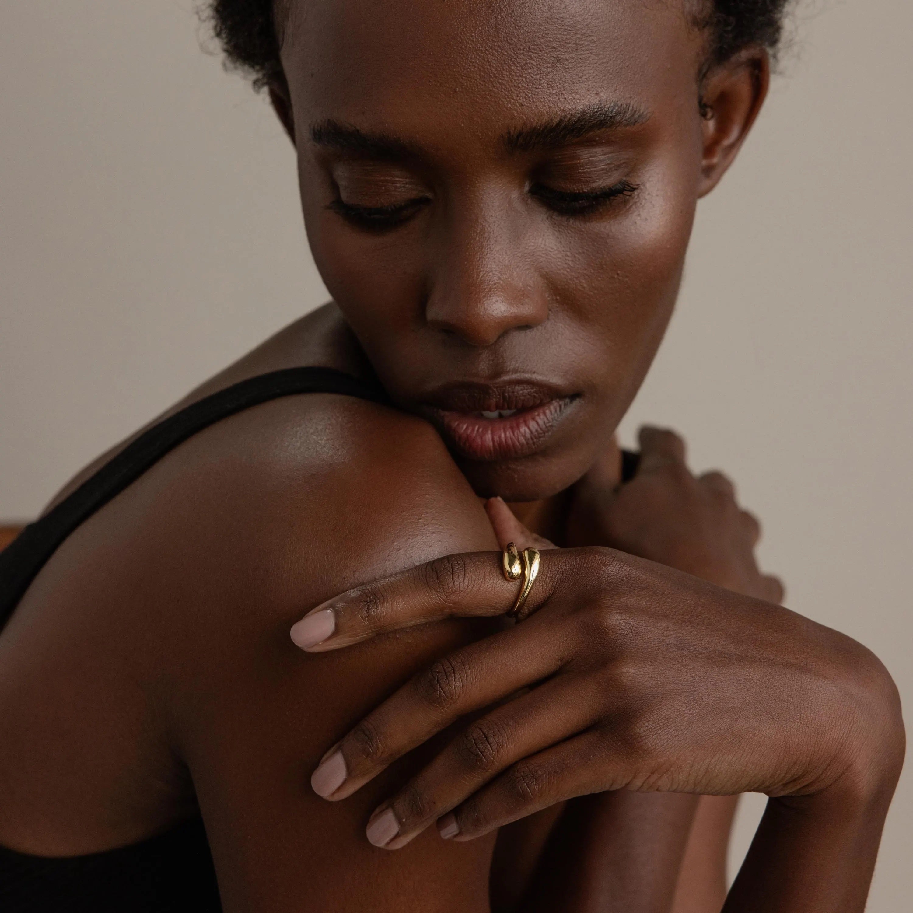 Adjustable Double Dome Ring