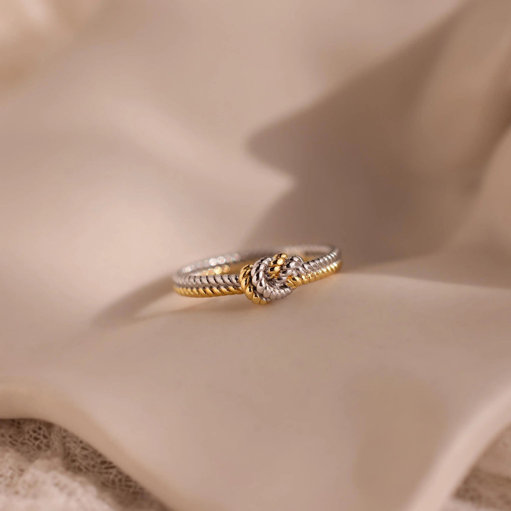 Harmony Dual Ring in Gold and Silver