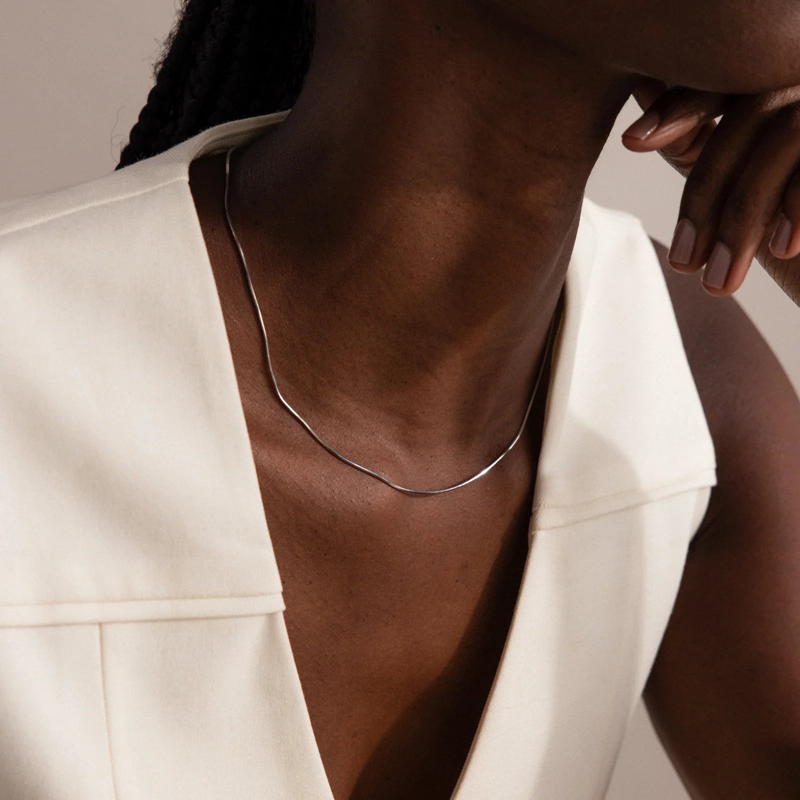 round snake chain necklace