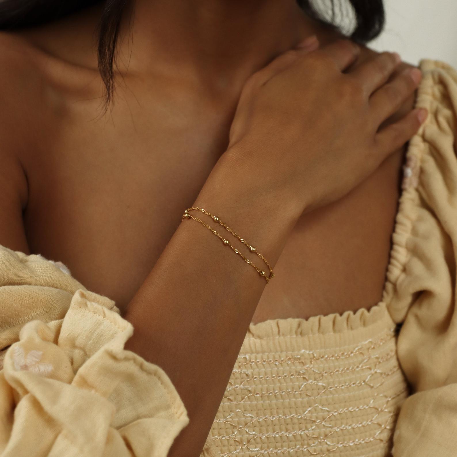 Alma Duo Bracelet in 18k Gold