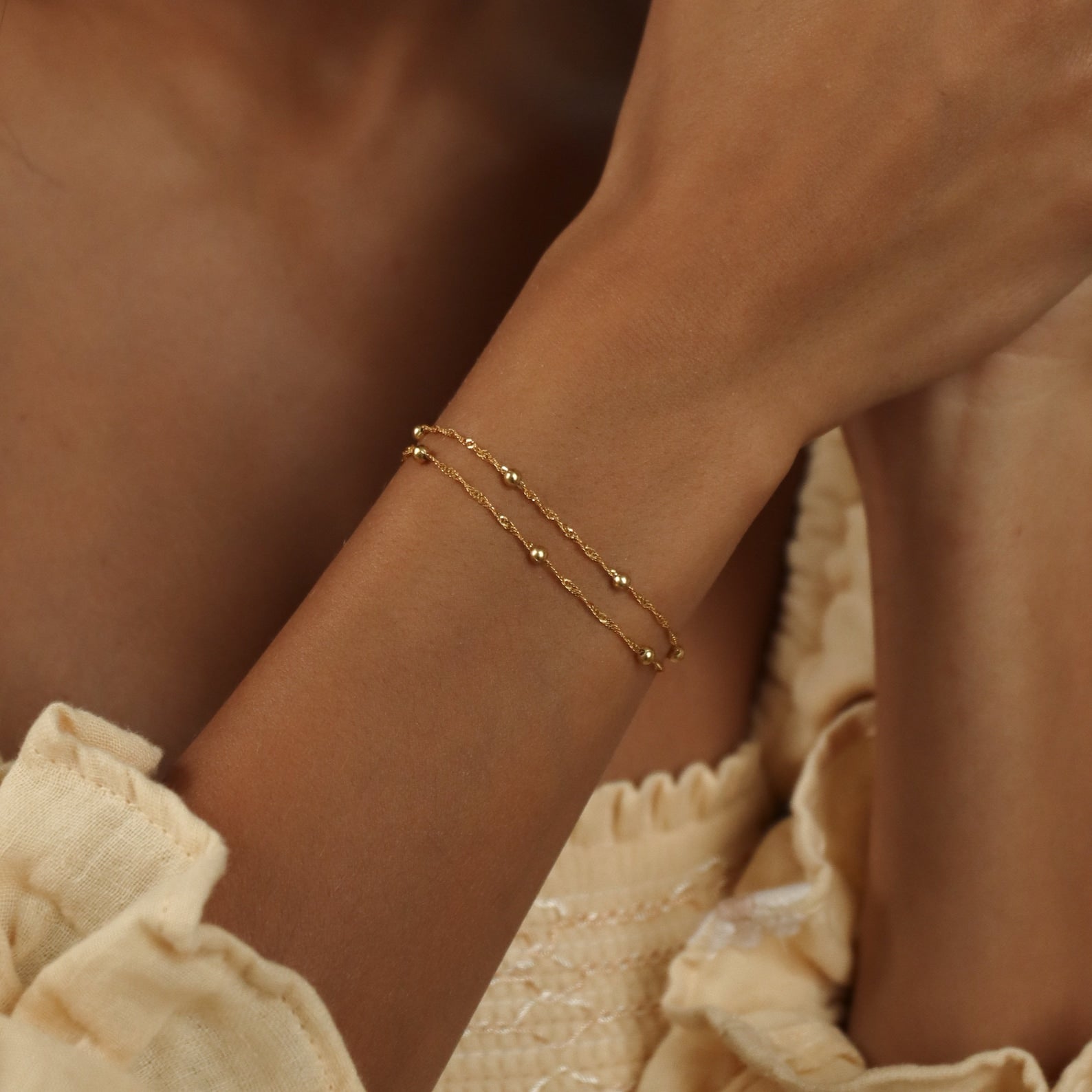 Alma Duo Bracelet in 18k Gold