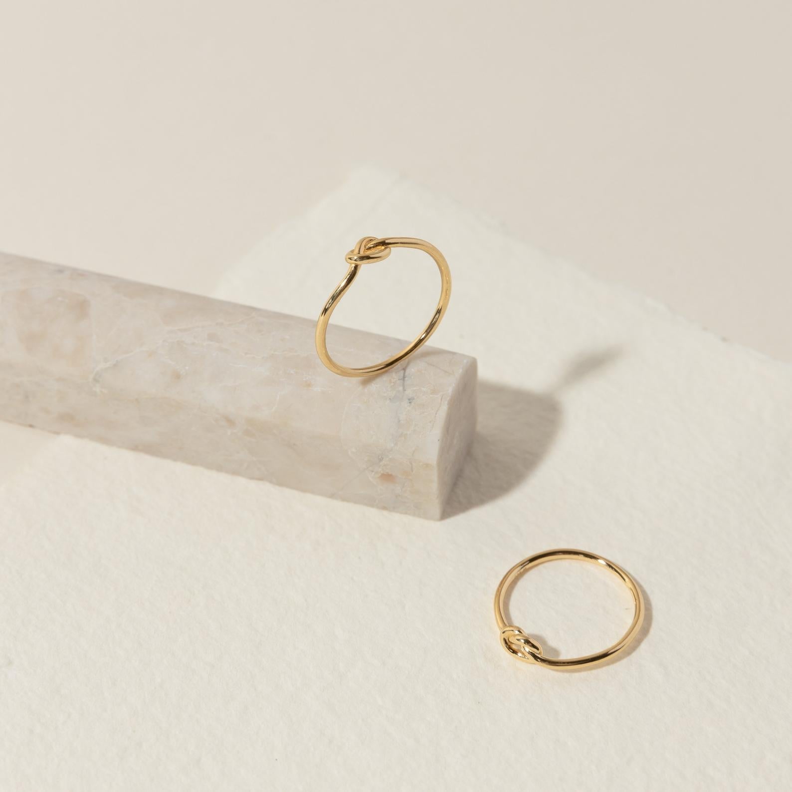 18K Gold Link Ring