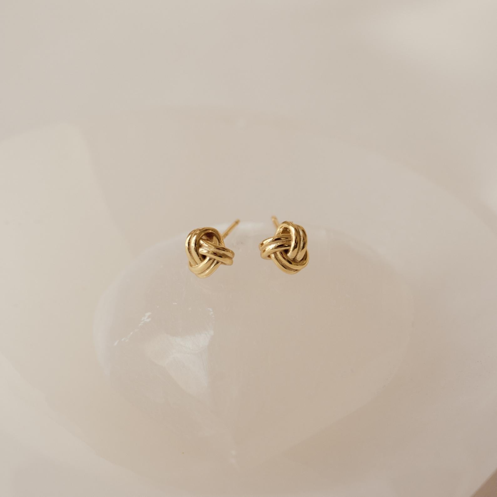 Celeste knot earrings