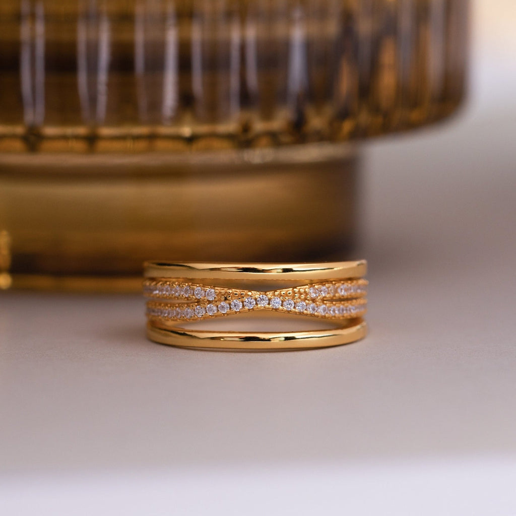 Intertwined Shine Ring