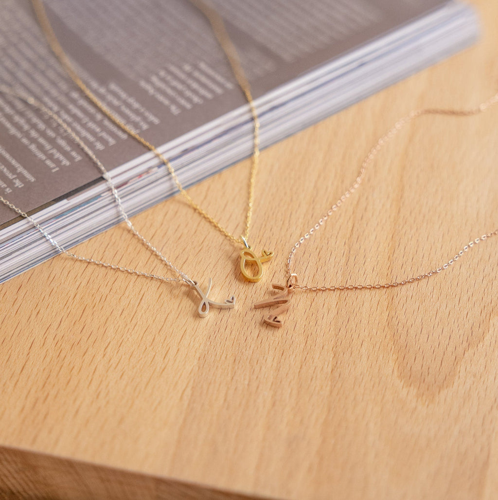 Initial Necklace Symbol of Love