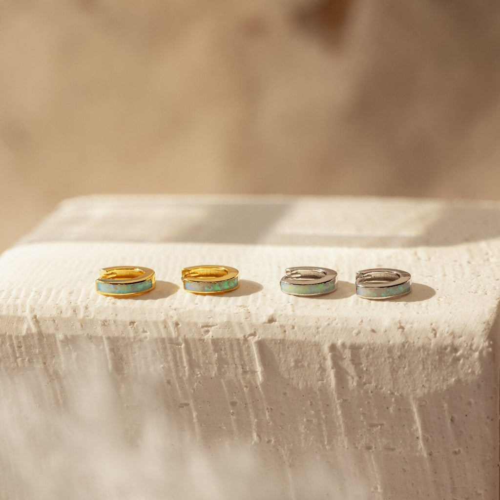 Slim Shiny Hoop Earrings