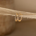 Diamond Pavé Hoop Earrings