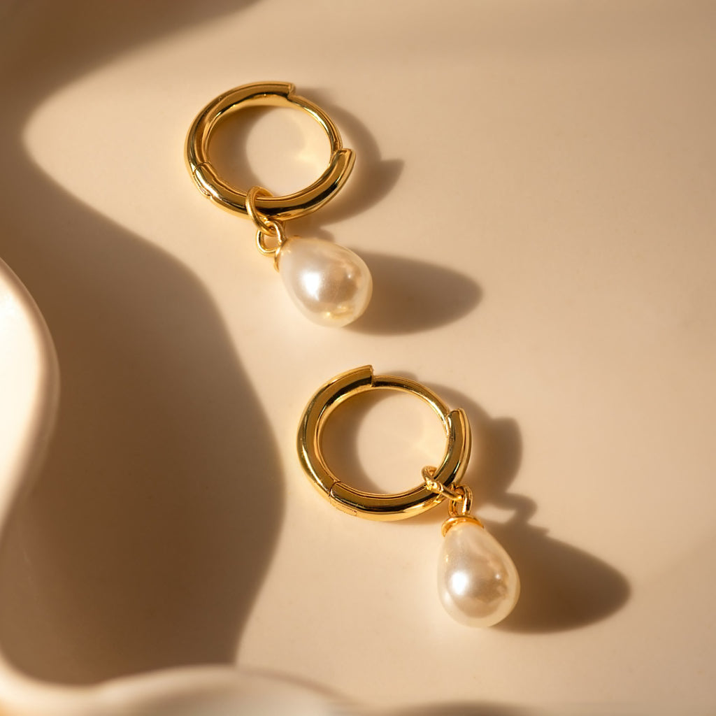 Delicate Pearl Earrings