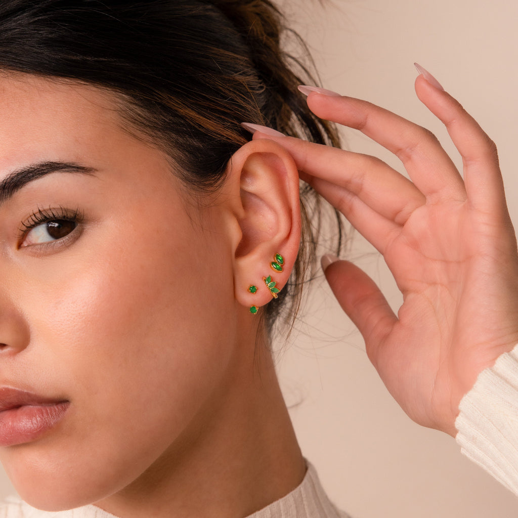 Aura Green earring set