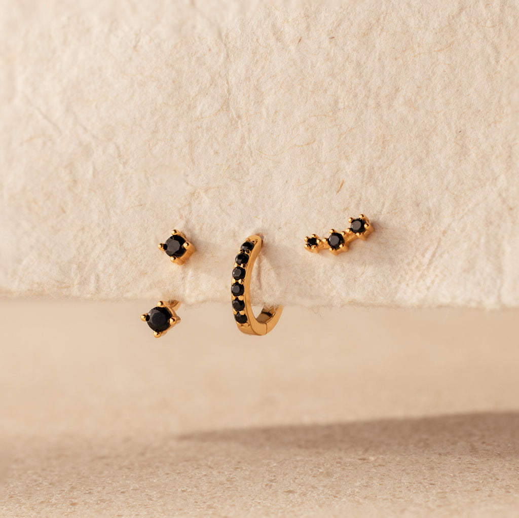 Charm Noir earring set