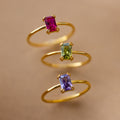 Ring with birthstone Ayla