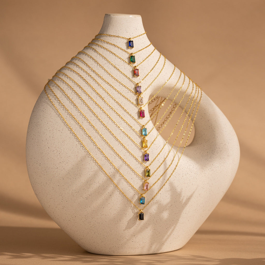 Glow Stone of the Month Necklace