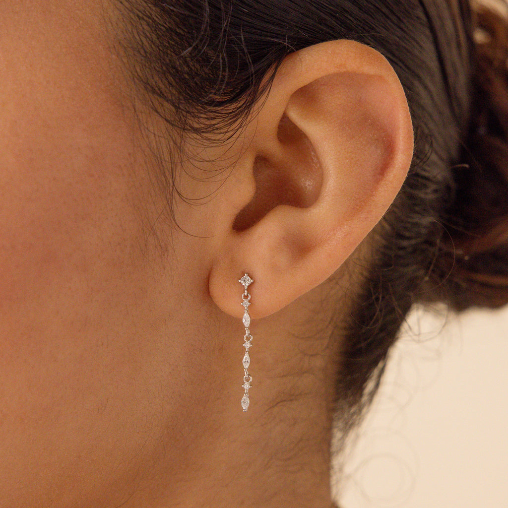Elegant Sparkling Drop Earrings