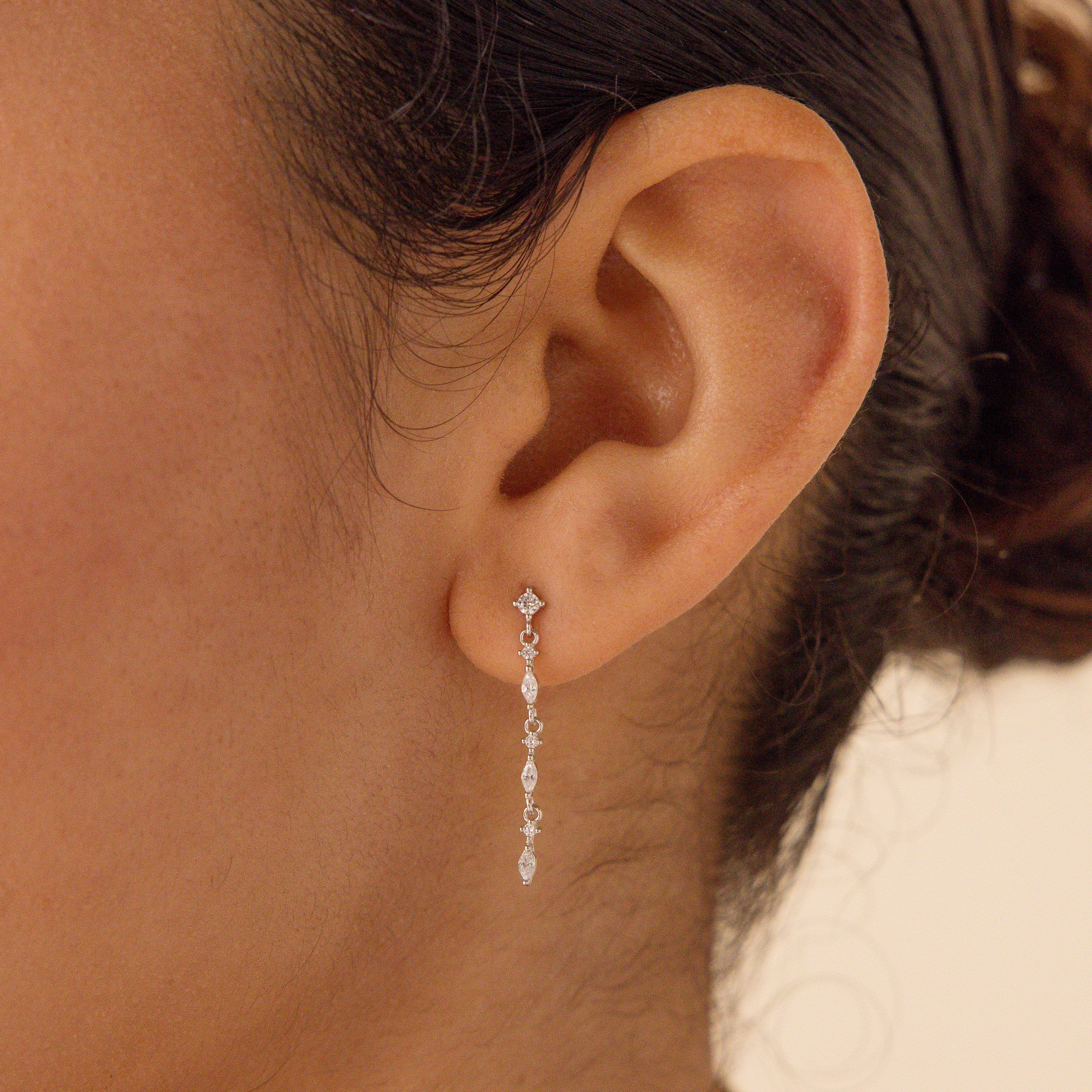 Elegant Sparkling Drop Earrings