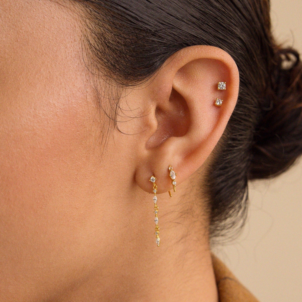Elegant Sparkling Drop Earrings