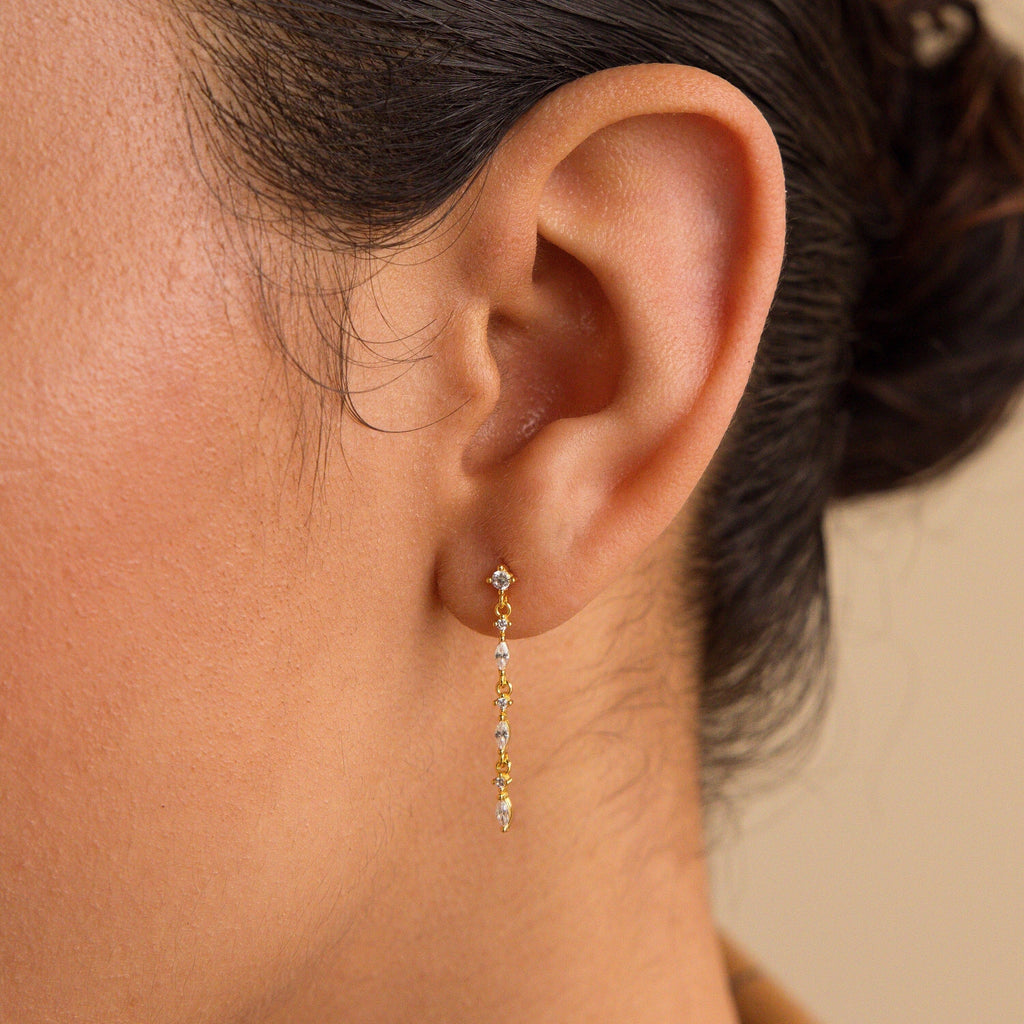 Elegant Sparkling Drop Earrings