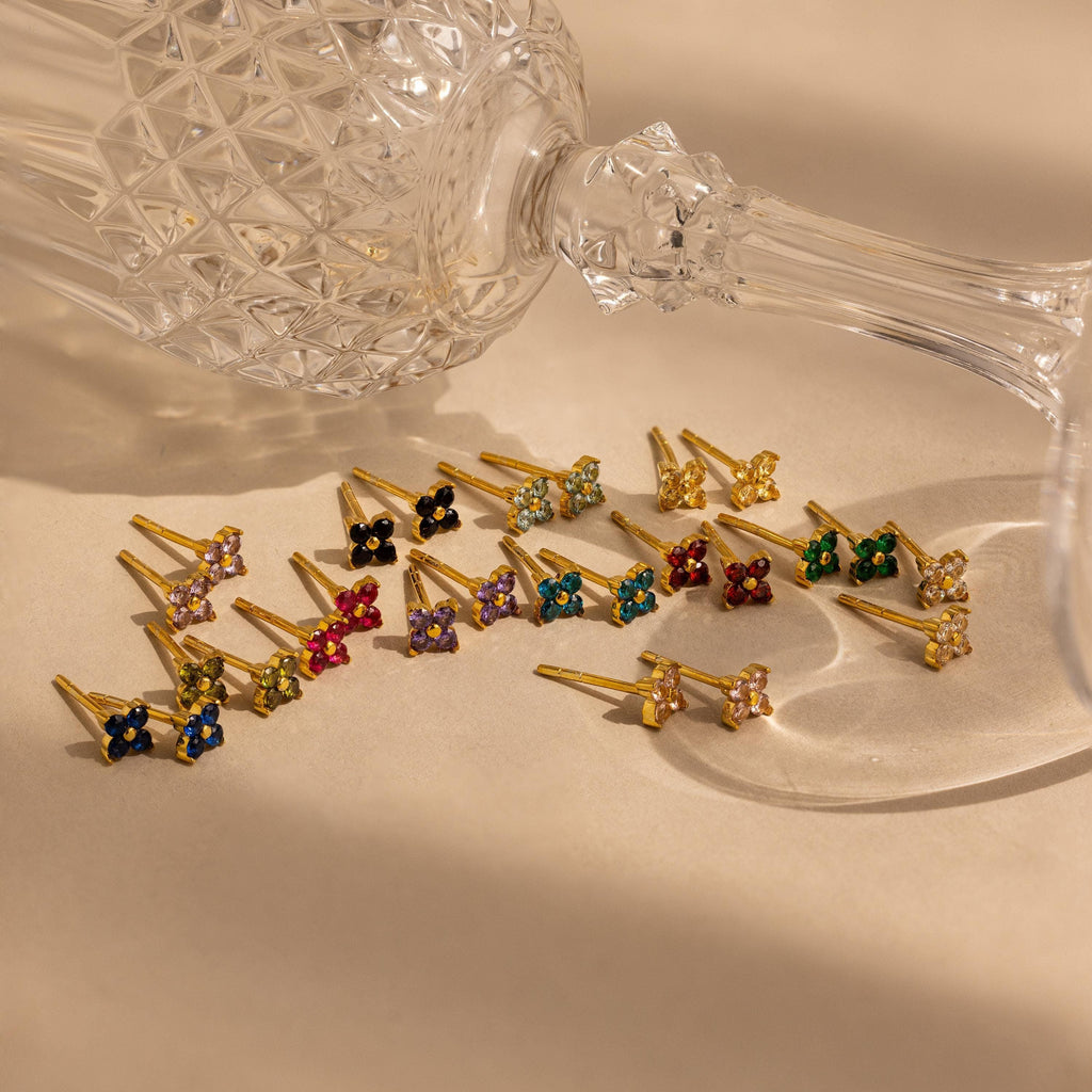 Birth Month Flower Earrings