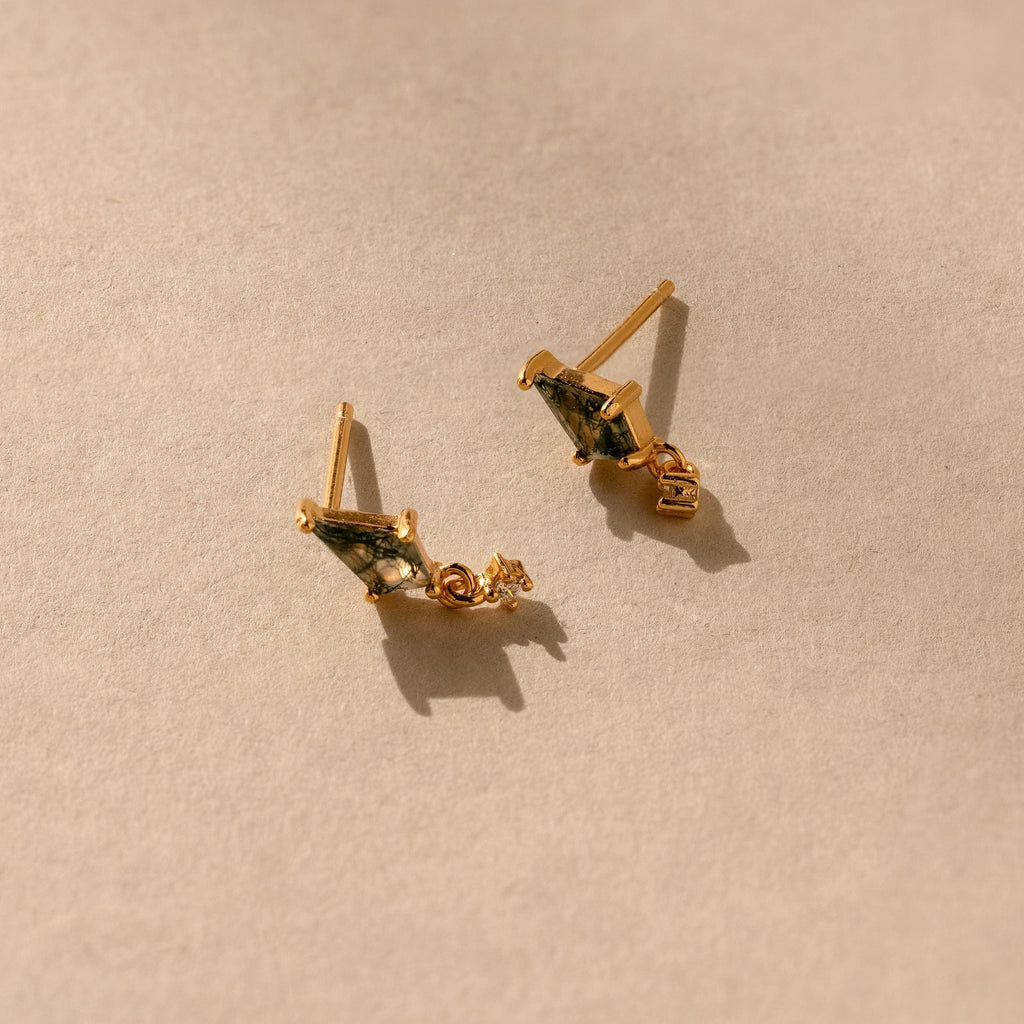 Geometric Agate Earrings