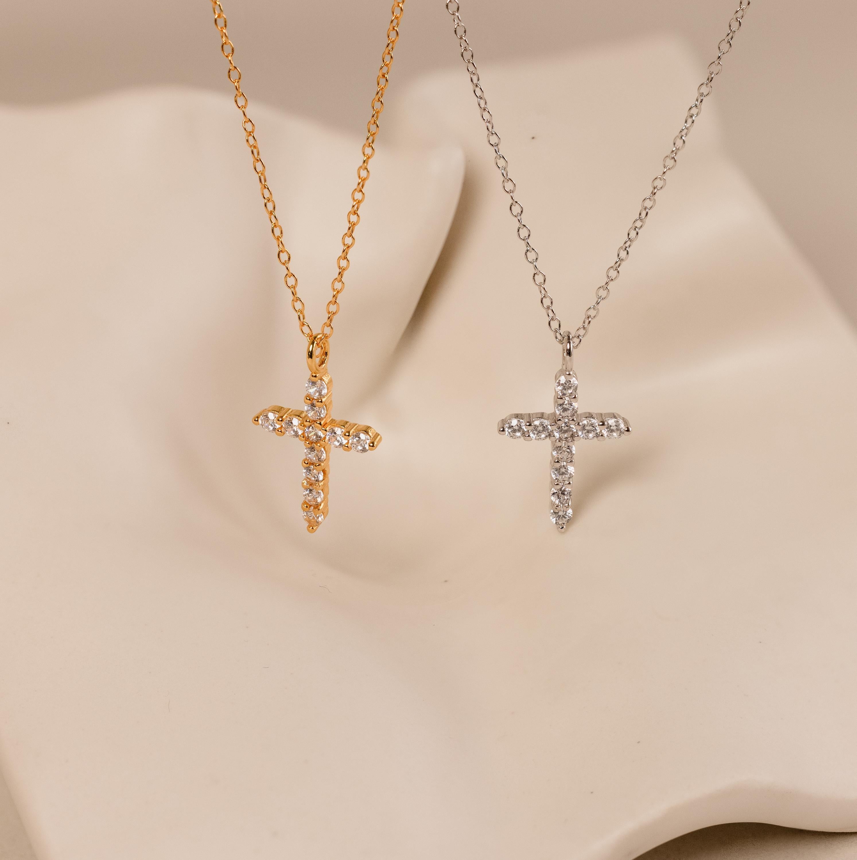 Sparkling Cross Necklace