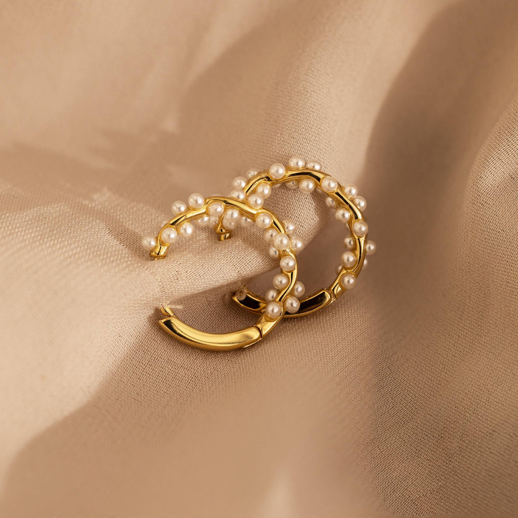 Pearl Charm Earrings