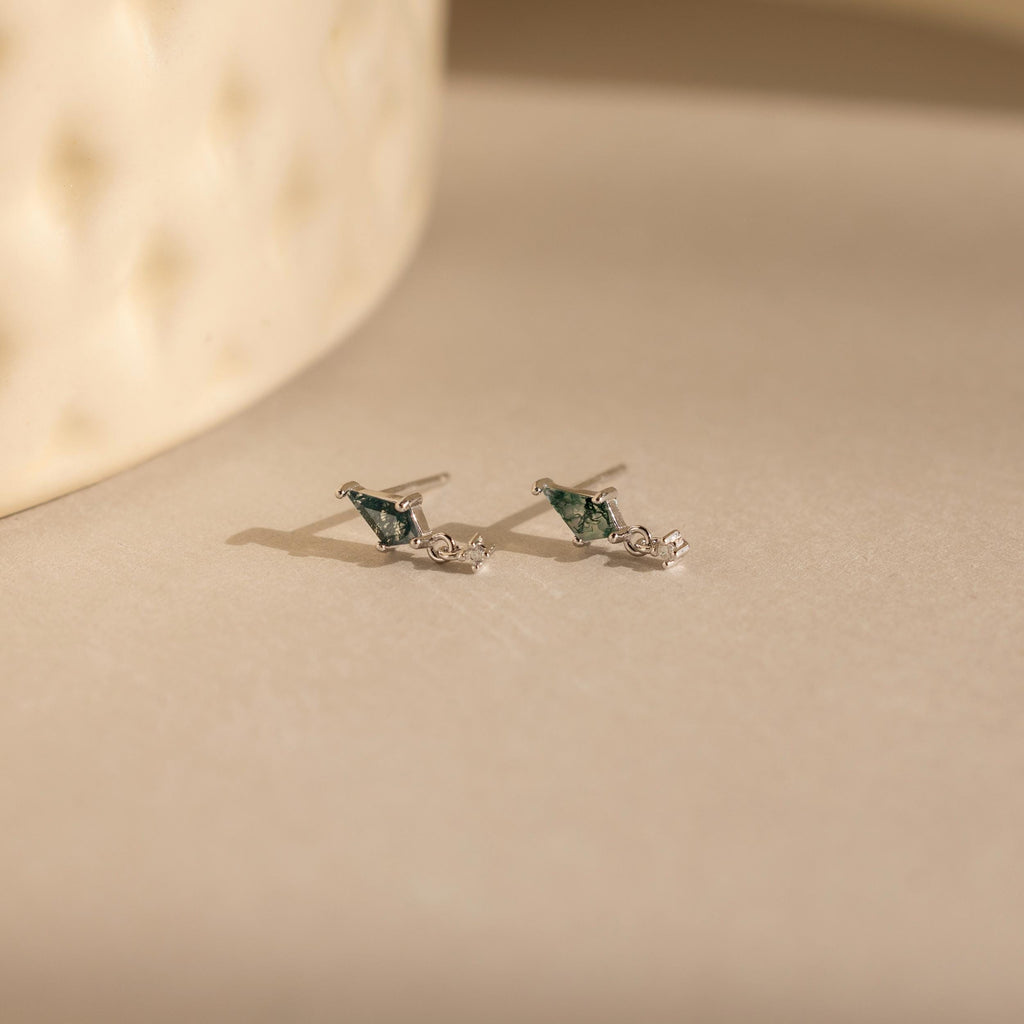 Geometric Agate Earrings