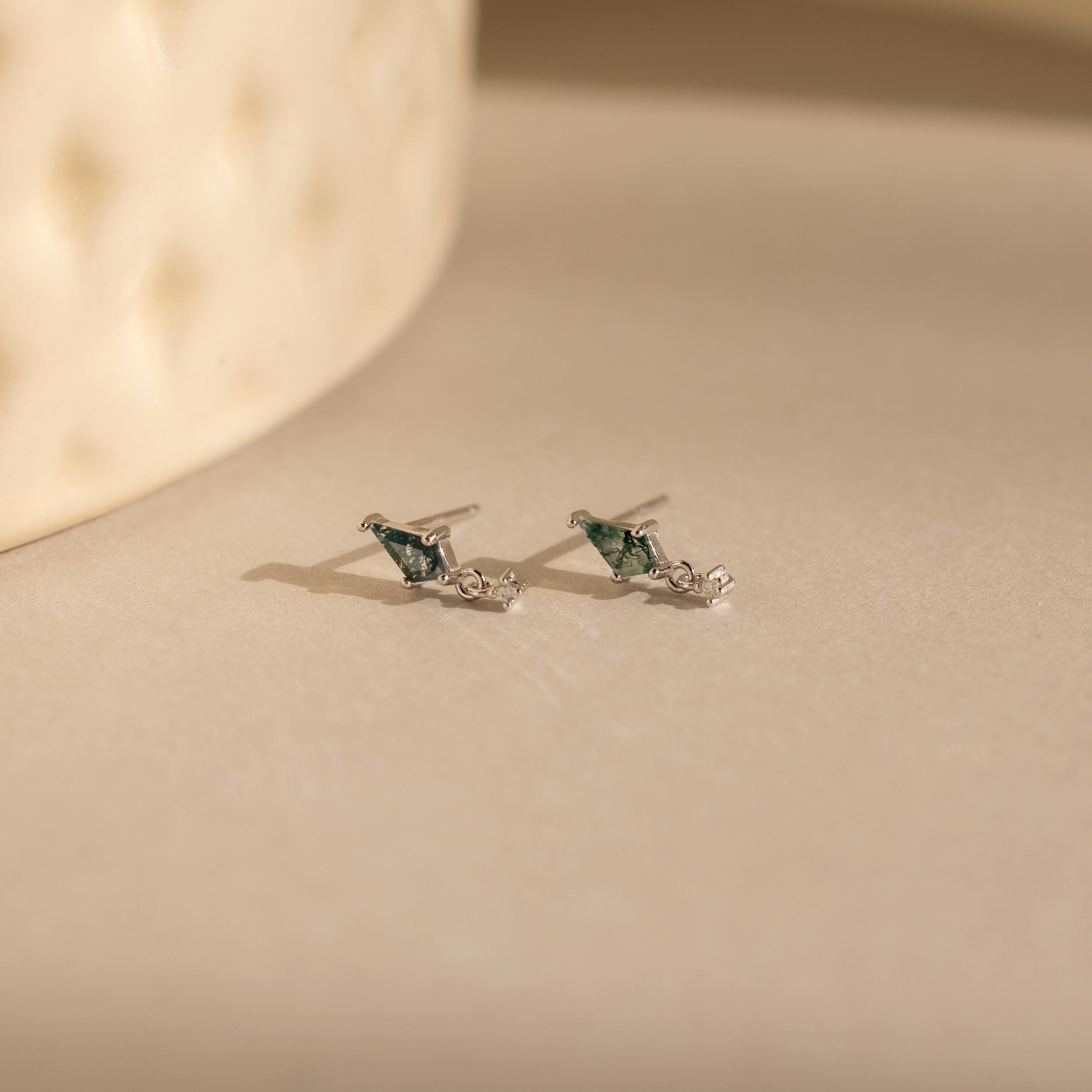 Geometric Agate Earrings