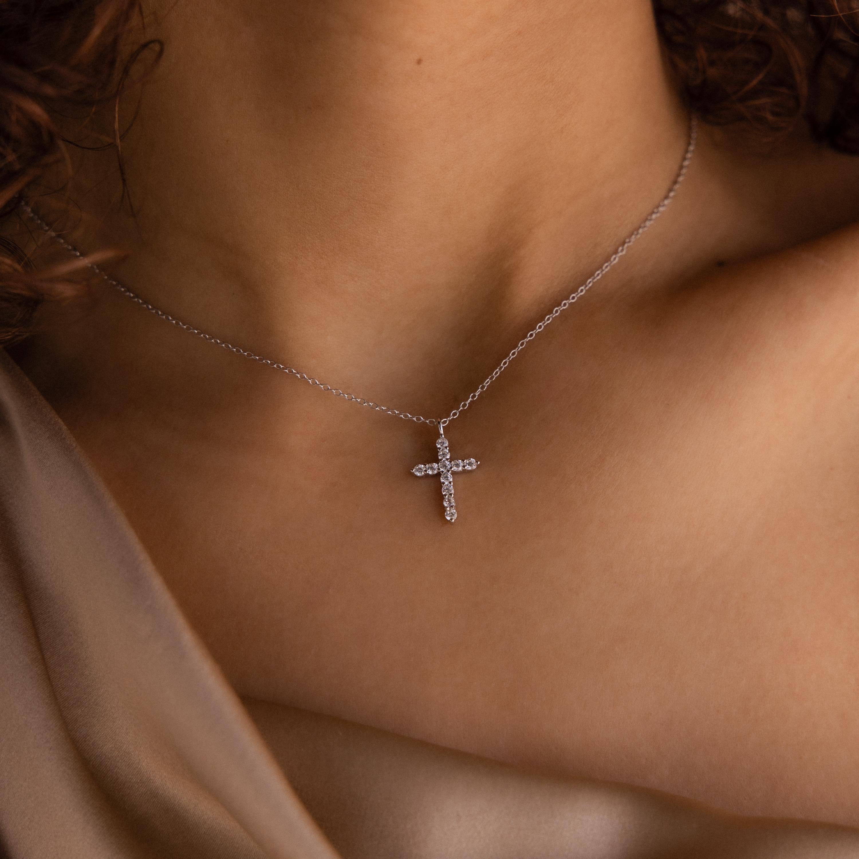 Sparkling Cross Necklace