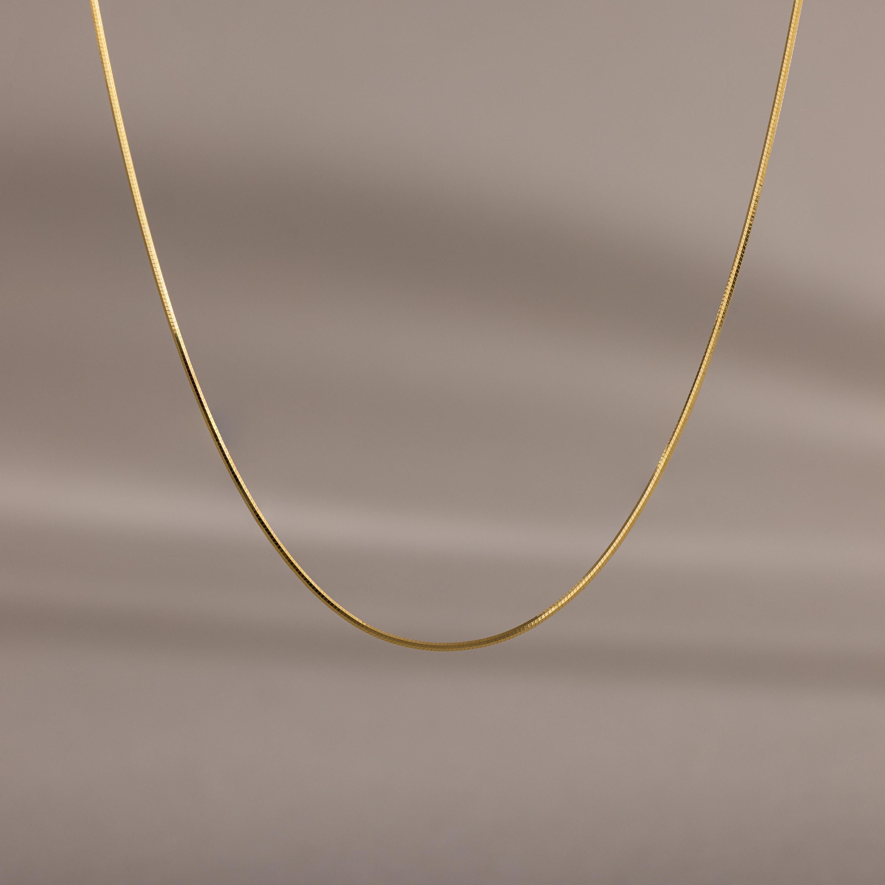 round snake chain necklace