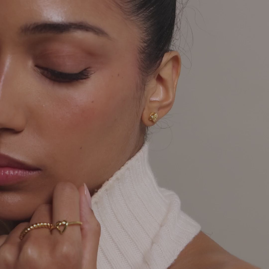 Celeste knot earrings