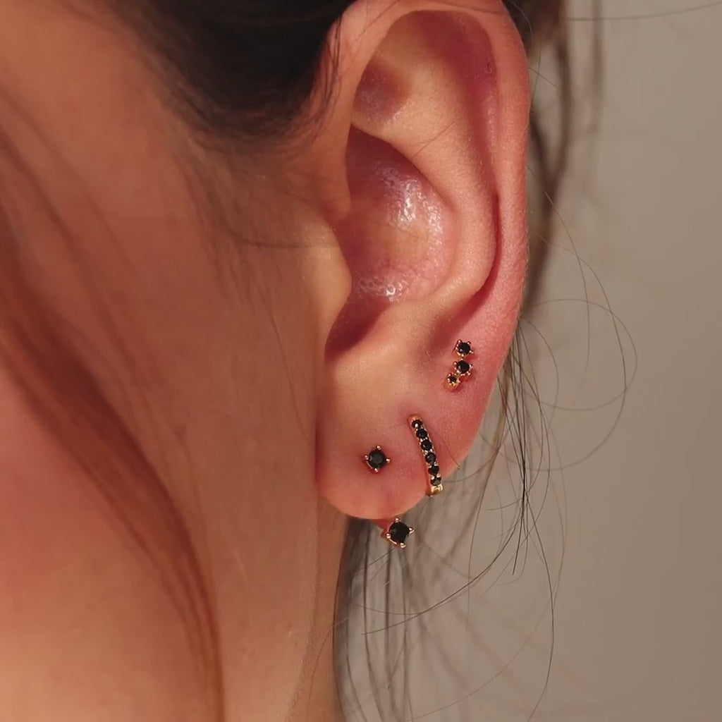 Charm Noir earring set