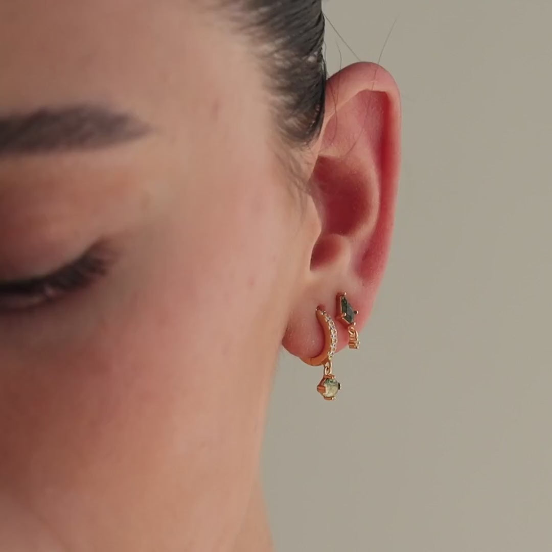 Geometric Agate Earrings