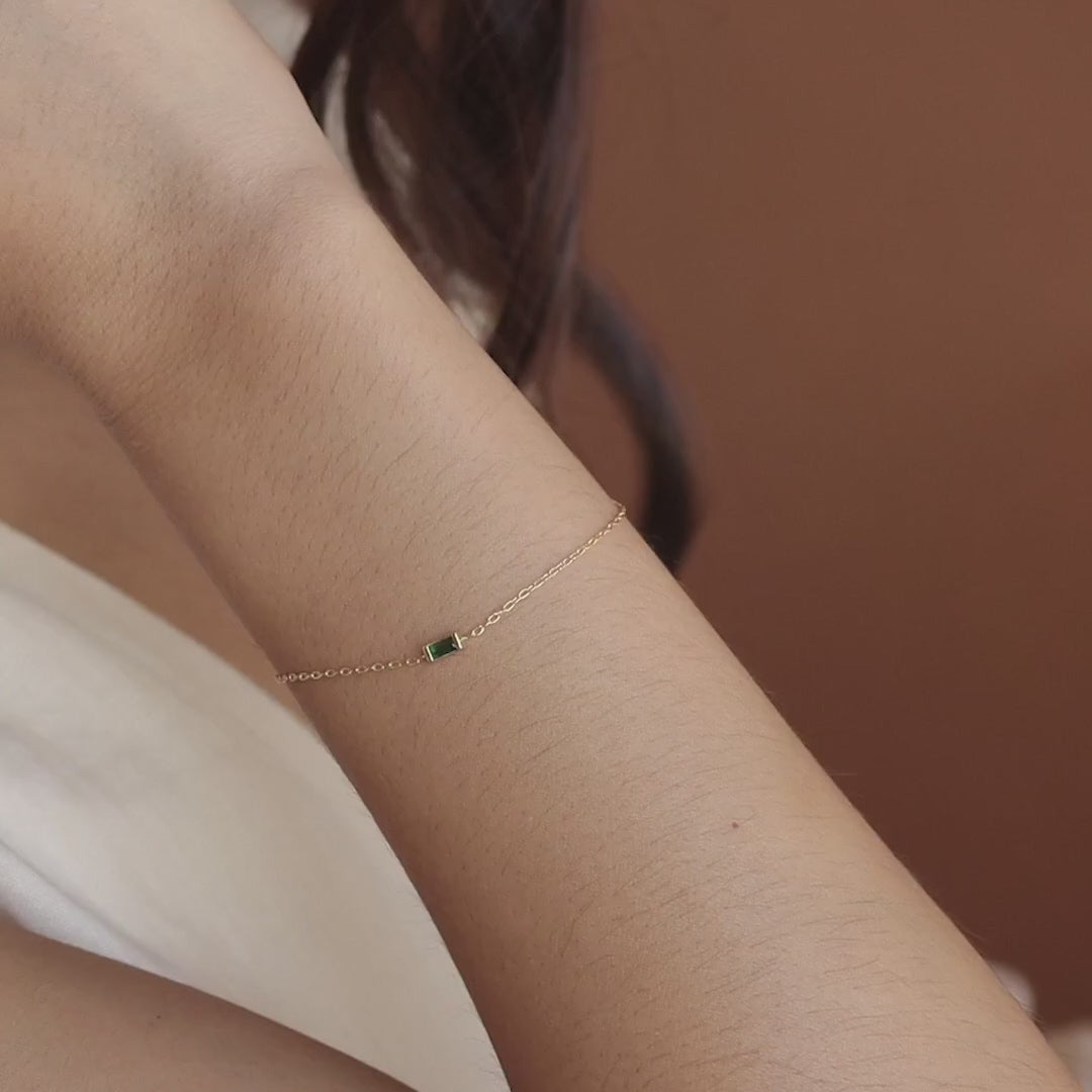 Clara's birth month bracelet