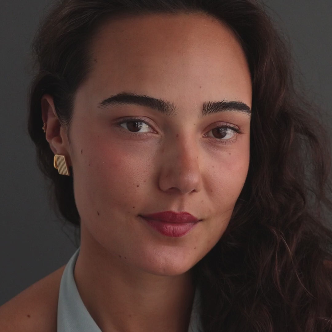 Textured Column Earring