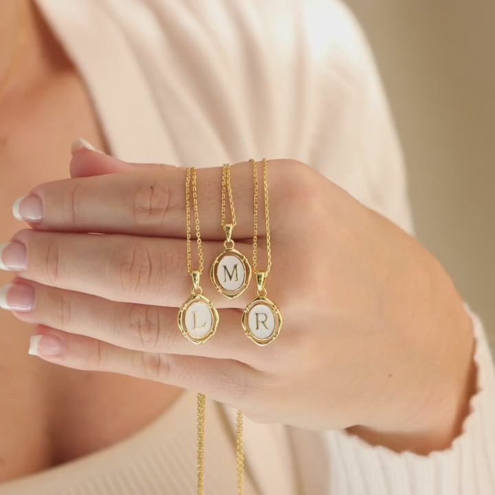 Necklace with Harmony Initial Pendant