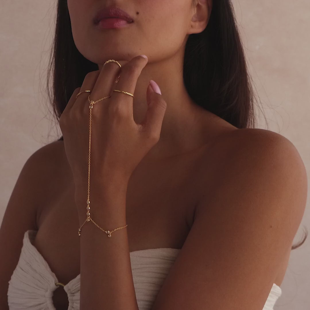 Serena Shine Hand Bracelet