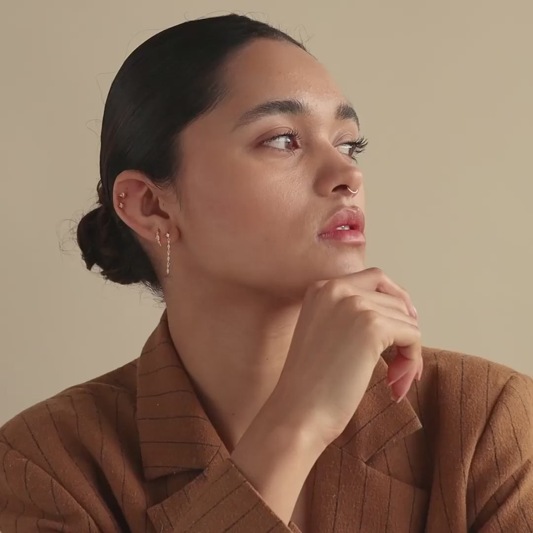 Elegant Sparkling Drop Earrings