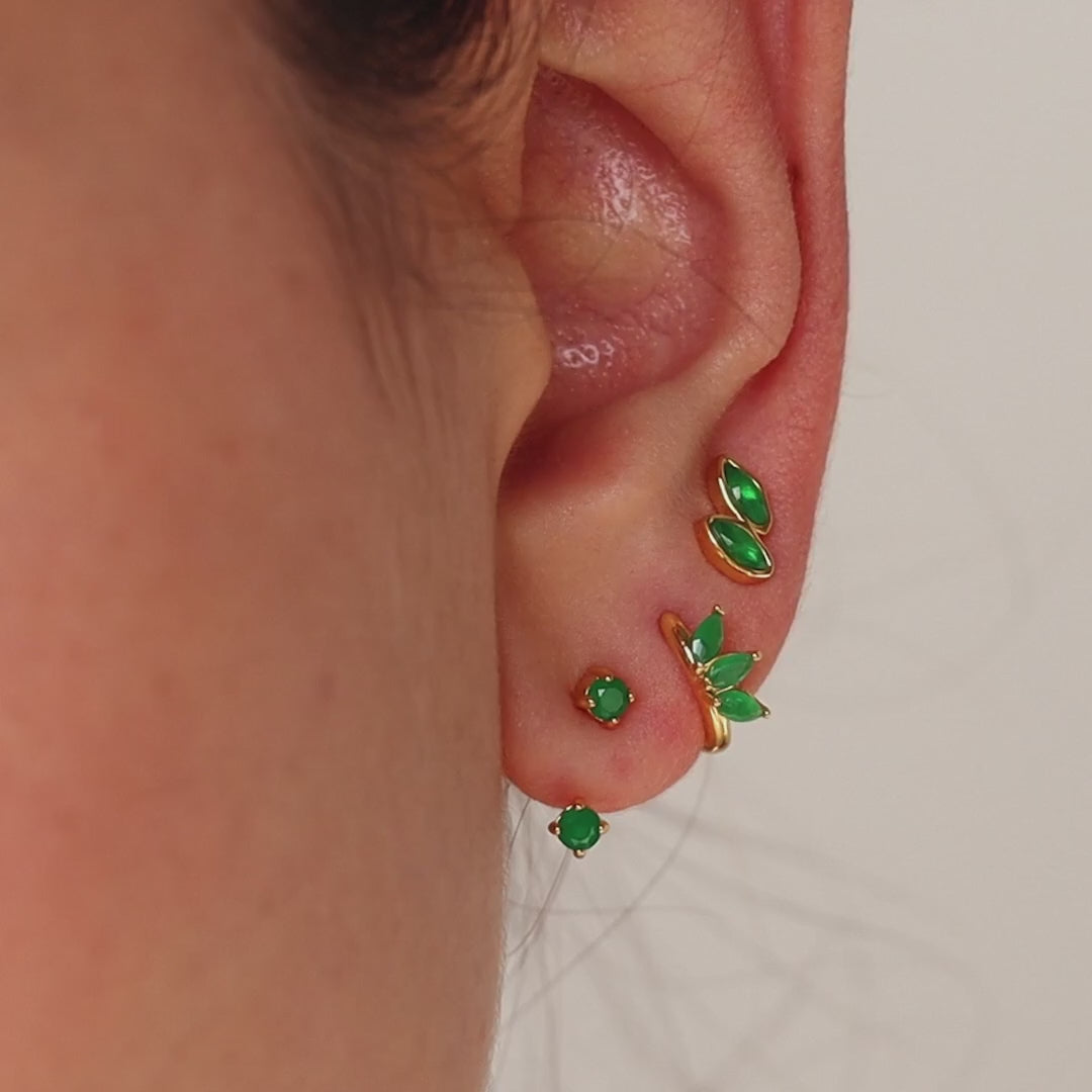 Aura Green earring set